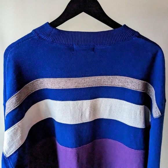 Vintage 90s Eddie Bauer Striped Sweater - Picture 6 of 7